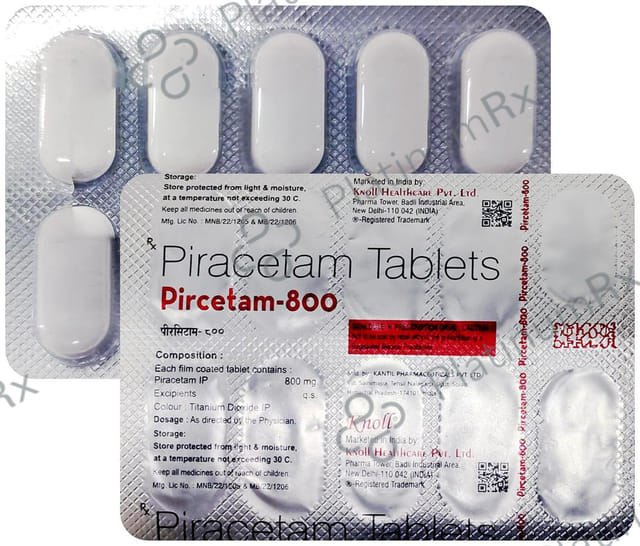 Pircetam 800mg Tablet 10s