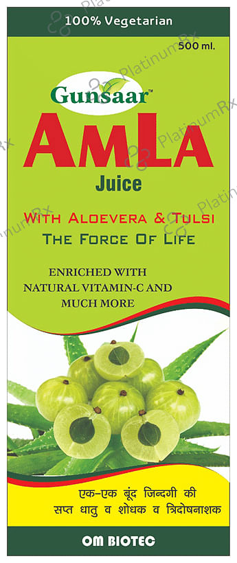 Gunsaar Amla Juice with Aloevera & Tulsi