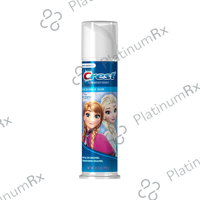 Crest Fluoride Anticavity Toothpaste Blue Bubble Gum