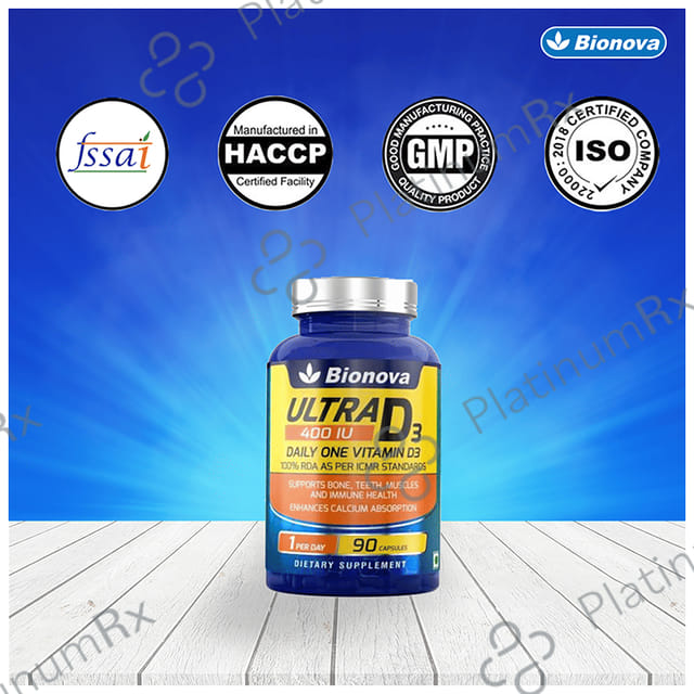 Bionova Ultra D3 400IU Capsule