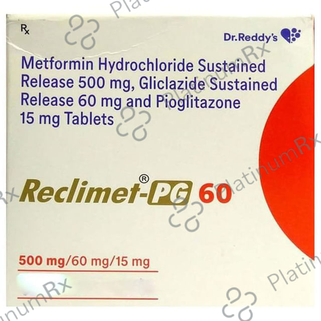 Reclimet PG 60/500/15mg Tablet SR 10s