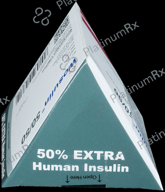 New Wosulin 50/50 (100 IU/ml) Penfill Cartridge / Injection 3X3ml