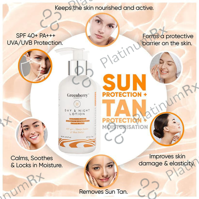 Greenberry Organics Day SPF 40+ Lotion 200ml