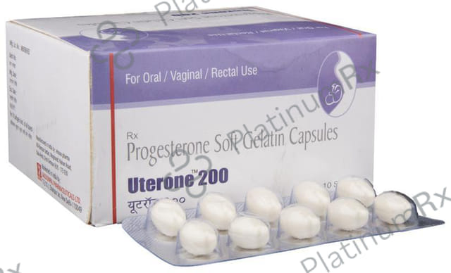 Uterone 200 Soft Gelatin Capsule