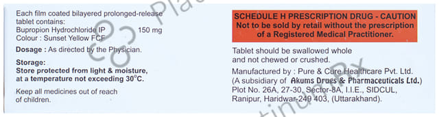 Bupromat 150mg Tablet ER 10s