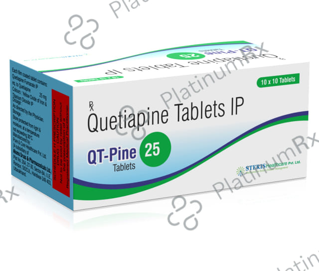 QT Pine 25mg Tablet 10s
