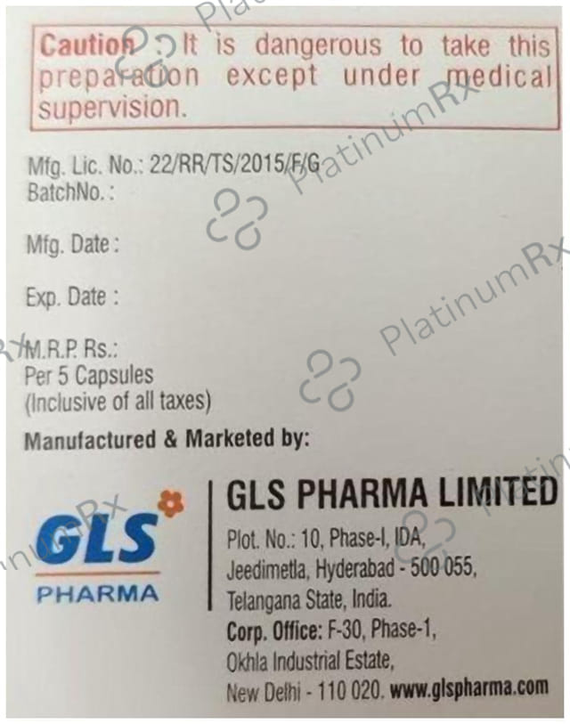 Temoget 100mg Capsule 5s