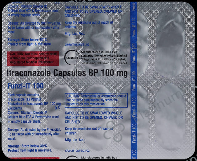 Funzi IT 100mg Capsule 10s