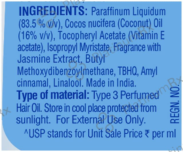 Parachute Advansed Jasmine Gold Hair Oil with 8x Vitamin E - For Strong & Shiny Hair - Non-Sticky 300 ml