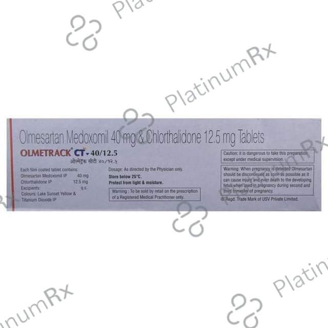 Olmetrack CT 40/12.5 Tablet 10s