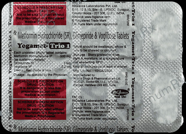 Yogamet-Trio 1 Tablet SR