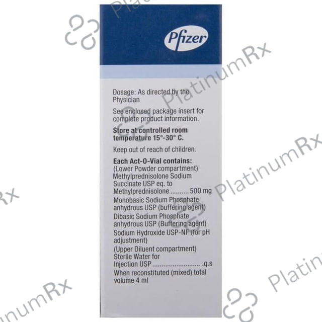 Solu Medrol 500mg Injection 4ml