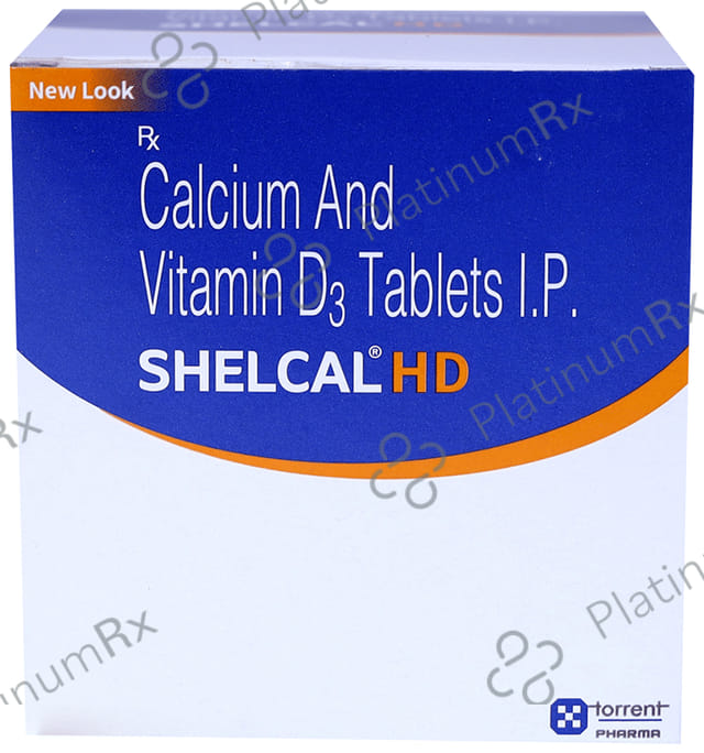 Shelcal HD 500mg/500IU Tablet 15s