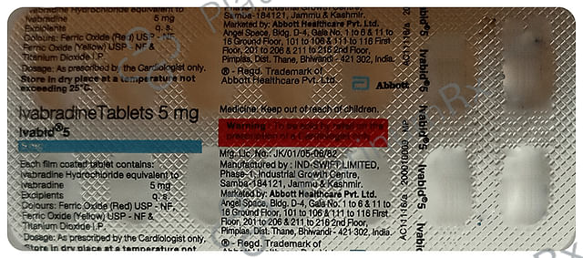 Ivabid 5mg Tablet 14s