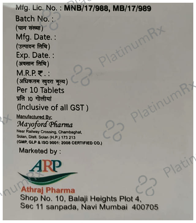 Thriocol 500/4mg Tablet 10s