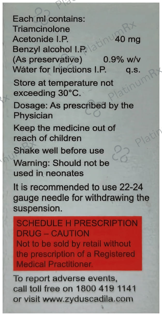 Injicort 40mg Injection 1s