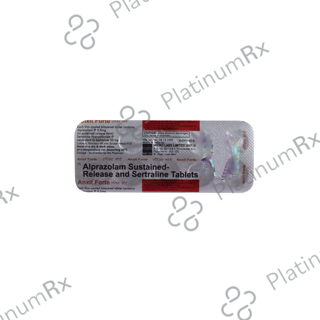Anxit Fort 0.5/25mg Tablet 10s