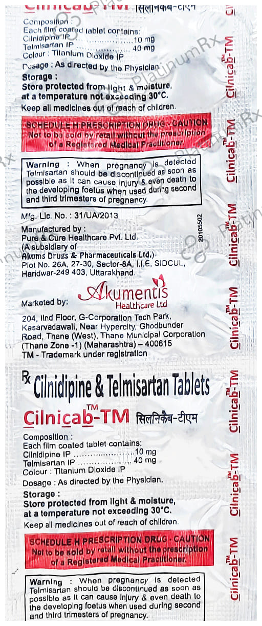 Cilnicab-TM Tablet