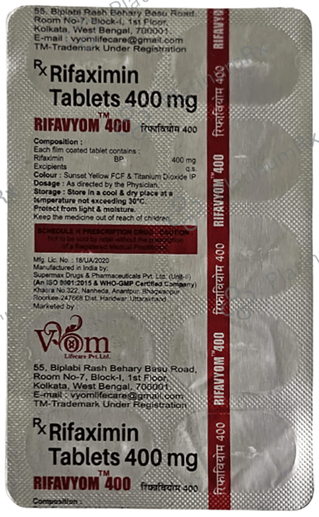 Rifavyom 400mg Tablet 10s