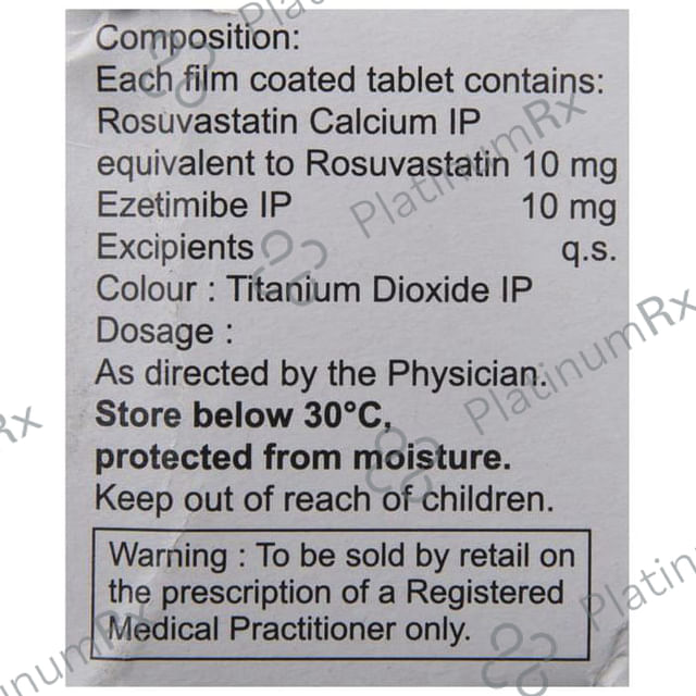 Rosuvas EZ 10/10mg Tablet 10s