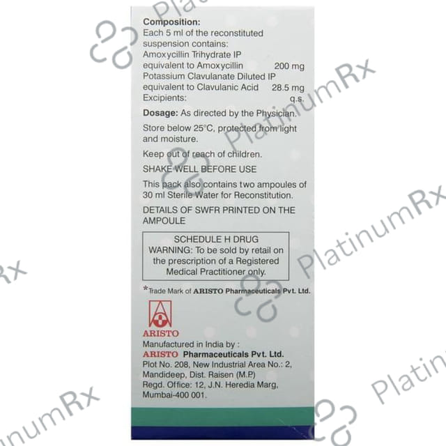 Mega CV 228.5mg Dry Syrup 60ml