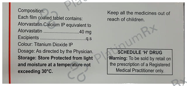 Atorsave 40mg Tablet 15s