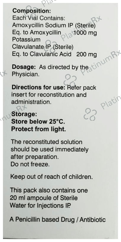Mega CV 1.2gm Injection 20ml