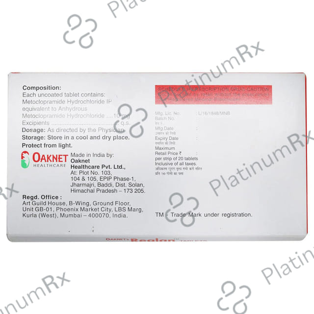 Reglan Tablet 20 Tablet