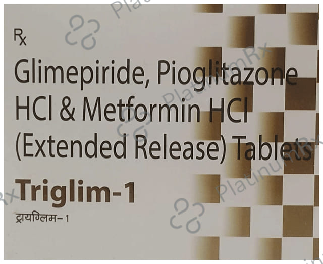 Triglim 1/500/15mg Tablet 10s