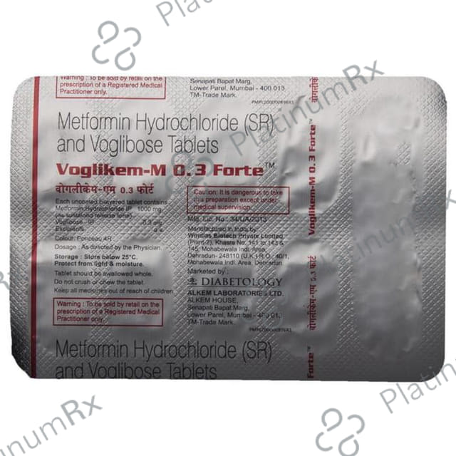Voglikem M Forte 0.3/1000mg Tablet SR 10s