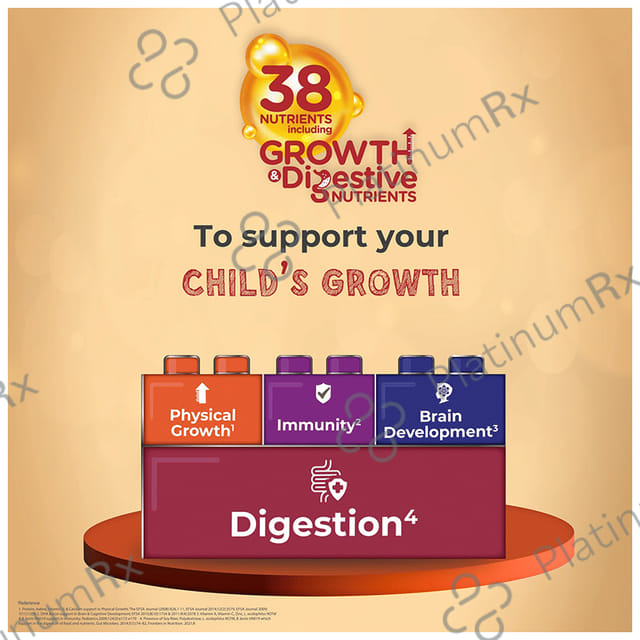 Groviva Child Nutrition for Physical Growth, Brain Development & Immunity Flavour Strawberry Powder 200gm