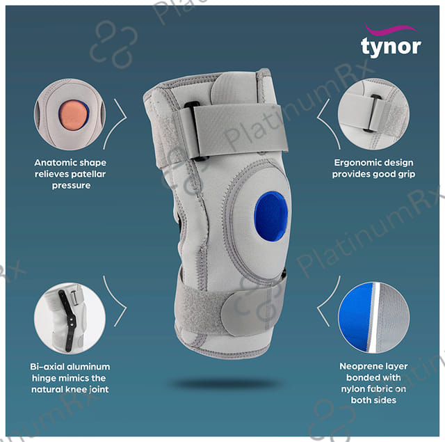 Tynor J 01 Neoprene Hinged Knee Support XL 1s