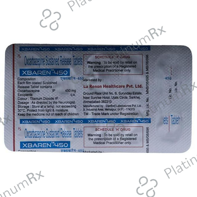 Xbaren 450mg Tablet SR 10s