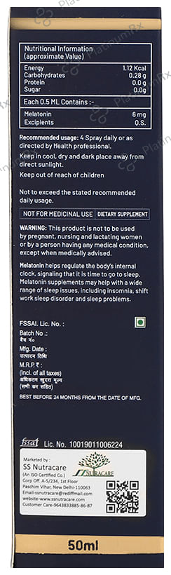 Power Siddhi Ratri Melatonin Oral Spray