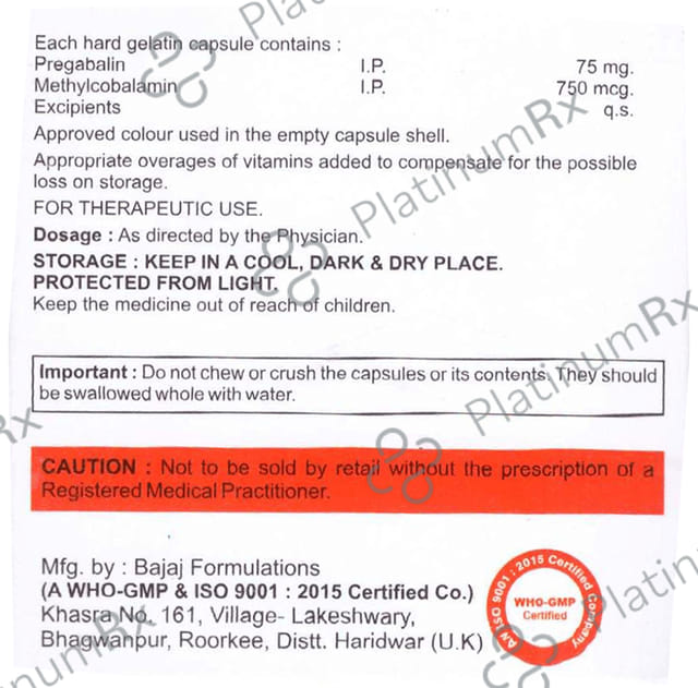 Venogab-M 75 Capsule