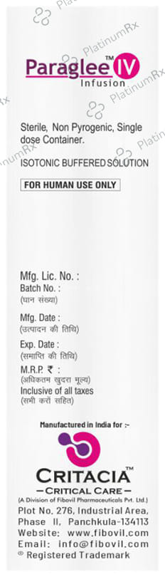 Paraglee 1% Infusion 100ml