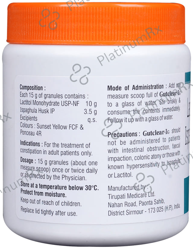 Gutclear IG 3.5/10gm Granules 180gm