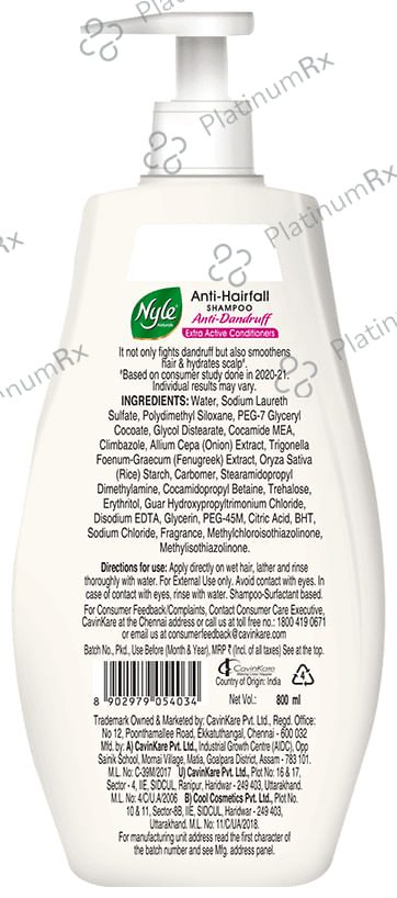 Nyle Natural Anti-Hairfall Shampoo Anti Dandruff 800 ml