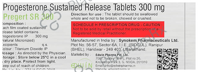 Pregert SR 300mg Tablet 10s