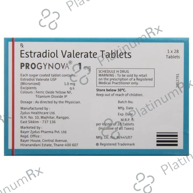 Progynova 1mg Tablet 20 Tablet