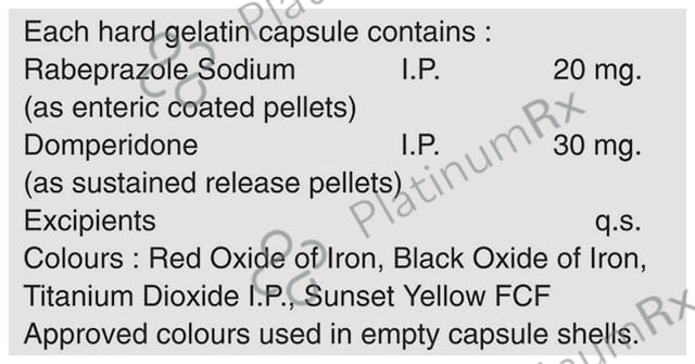 Gasocheck 30/20mg D Capsule SR 10s