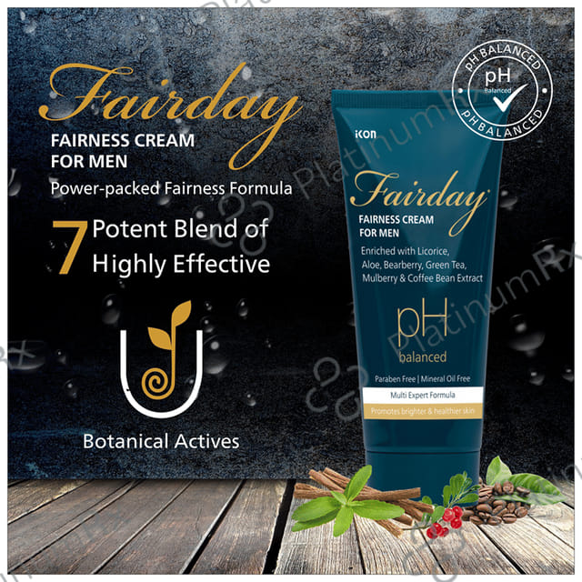 Fairday pH Balanced Fairness Cream for Men (50gm Each) 1 Tube