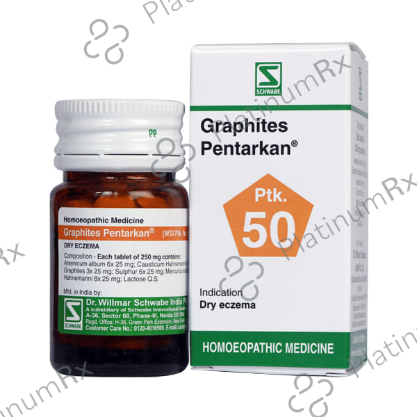 Dr Willmar Schwabe India Graphites Pentarkan Ptk 50 Tablet
