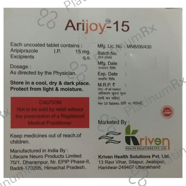 Arijoy 15 Tablet