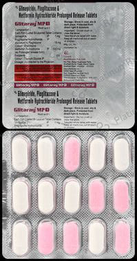 Glitaray MP 1/500/15mg Tablet PR 15s