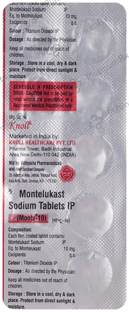 Montu 10mg Tablet 10s