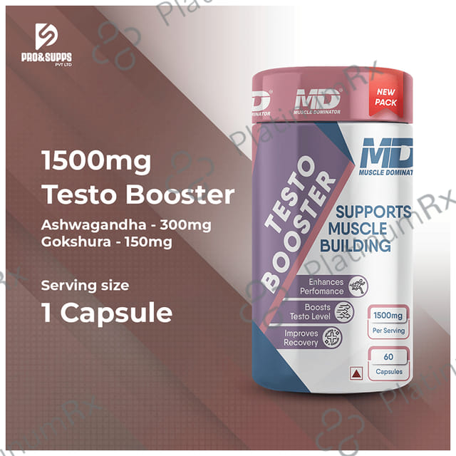Muscle Dominator Testo Booster 1500mg Capsule