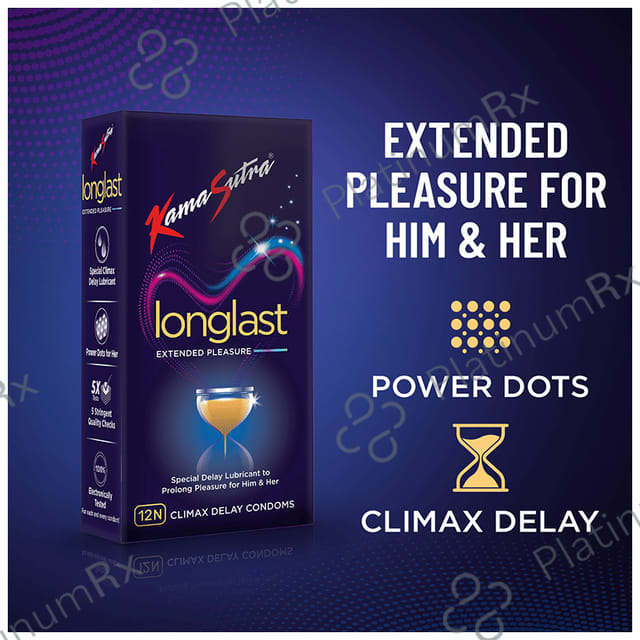 KamaSutra Pleasure Series Longlast Condom 12s