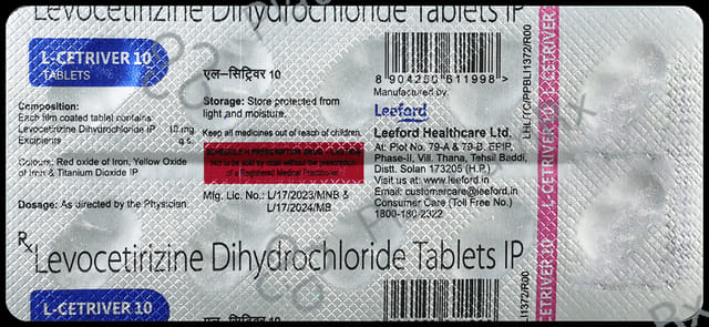 L-Cetriver 10 Tablet
