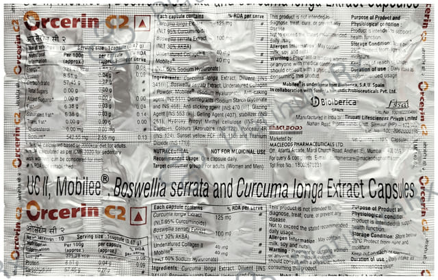 Orcerin C2 Capsule 10s